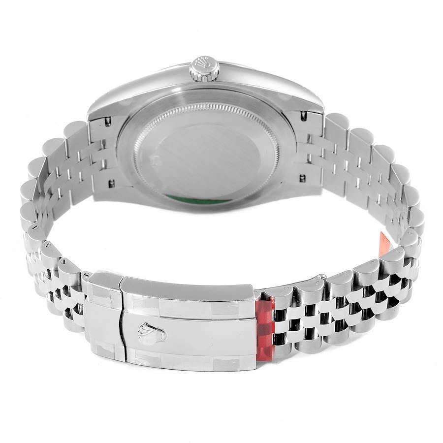 Rolex Datejust 41 Grey Dial Domed Bezel Steel Mens Watch 126300 Unworn For Sale 2