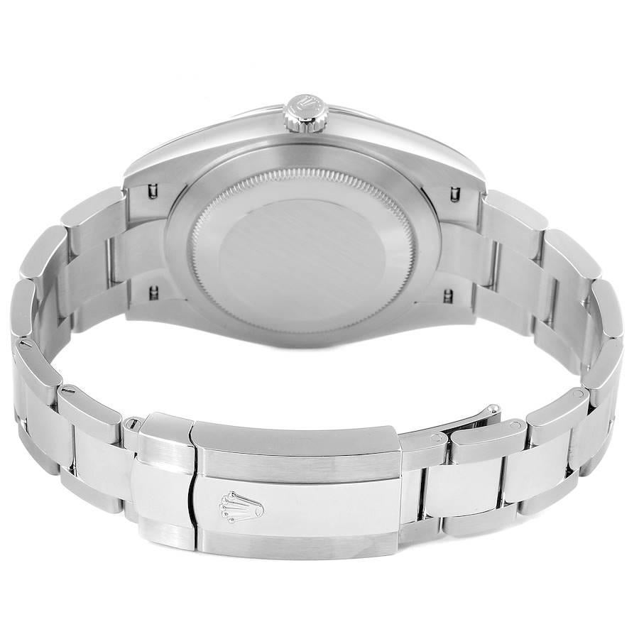 Rolex Datejust 41 Grey Dial Green Numerals Steel Men's Watch 126300 Unworn 2