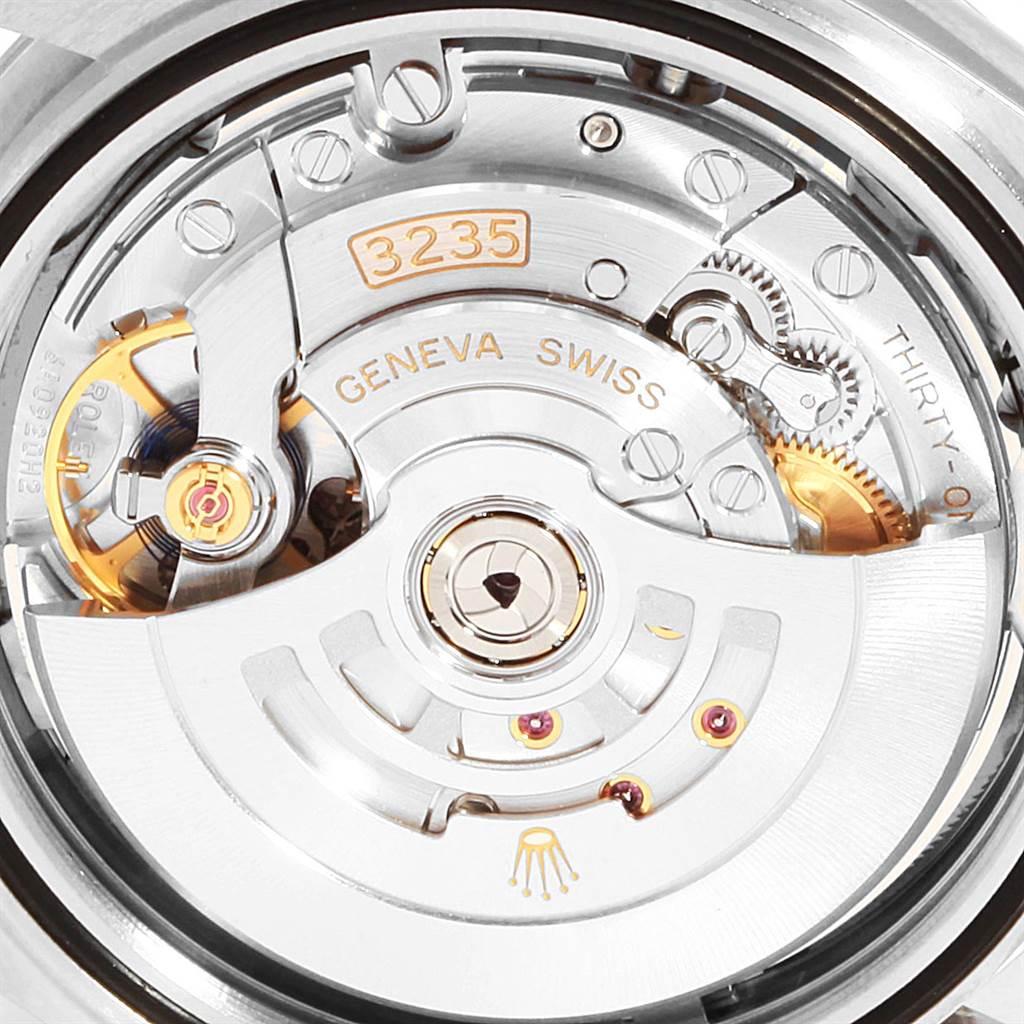 Rolex Datejust 41 grau Zifferblatt grün römische Ziffern Stahl Herrenuhr 126300 im Angebot 2