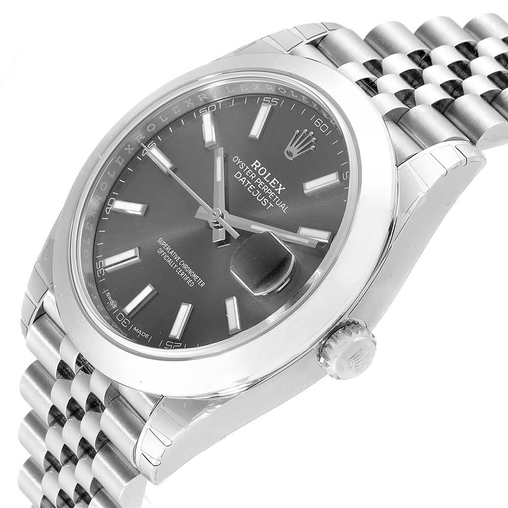 Rolex Datejust 41 Grey Dial Jubilee Bracelet Men's Watch 126300 Unworn For Sale 1