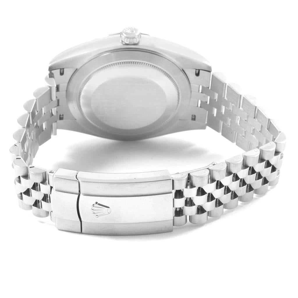 Rolex Datejust 41 Grey Dial Jubilee Bracelet Steel Men's Watch 126300 In Good Condition In Atlanta, GA