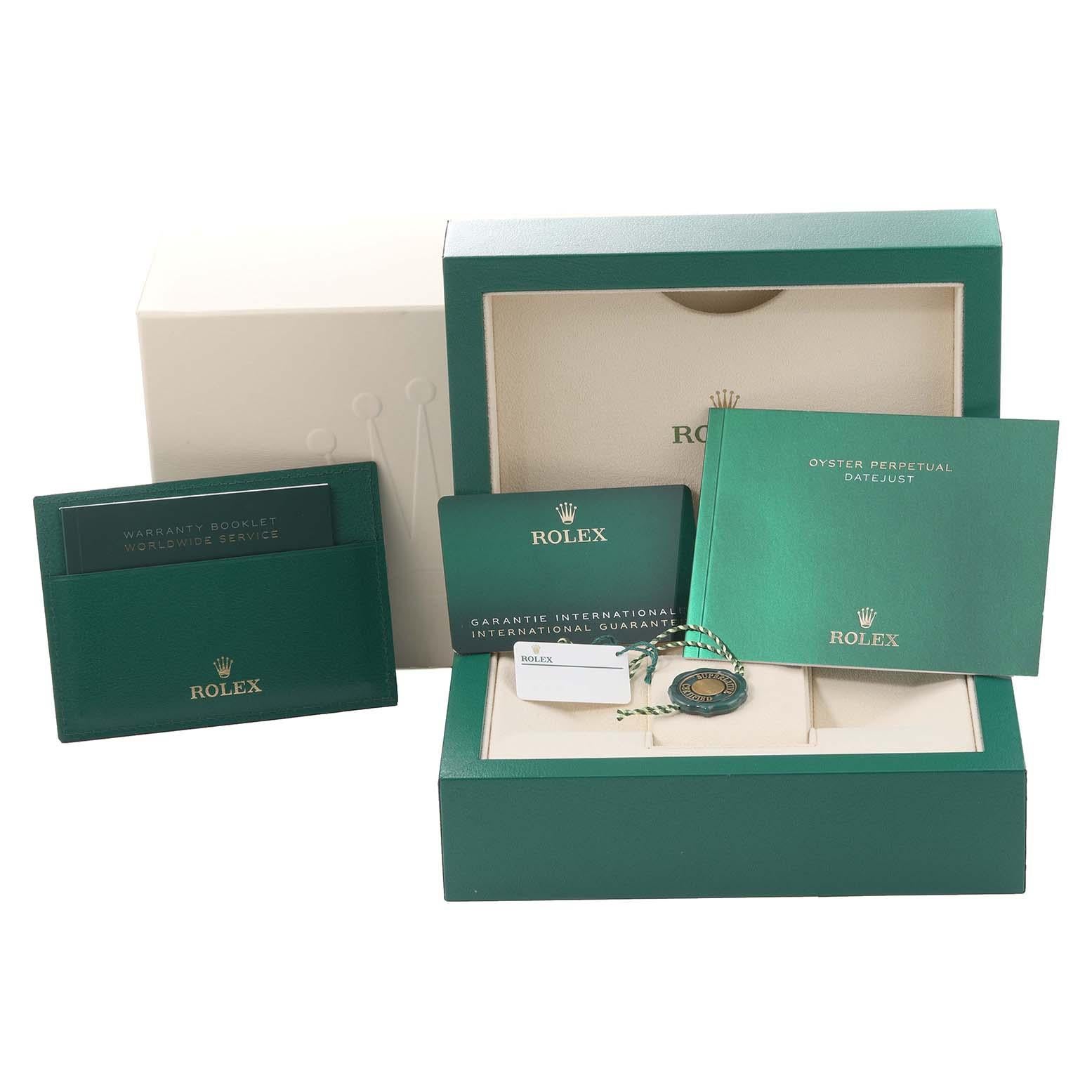 Rolex Datejust 41 Grey Green Wimbledon Dial Steel Mens Watch 126300 Box Card 3