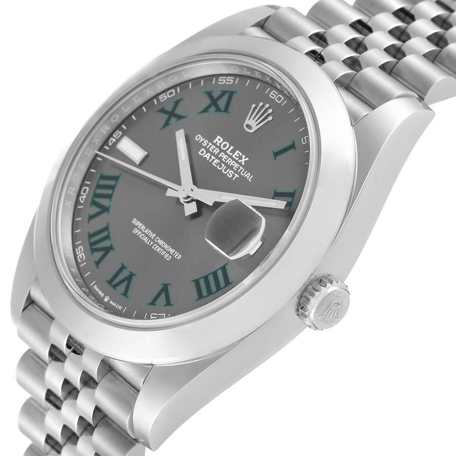 rolex datejust 41 green