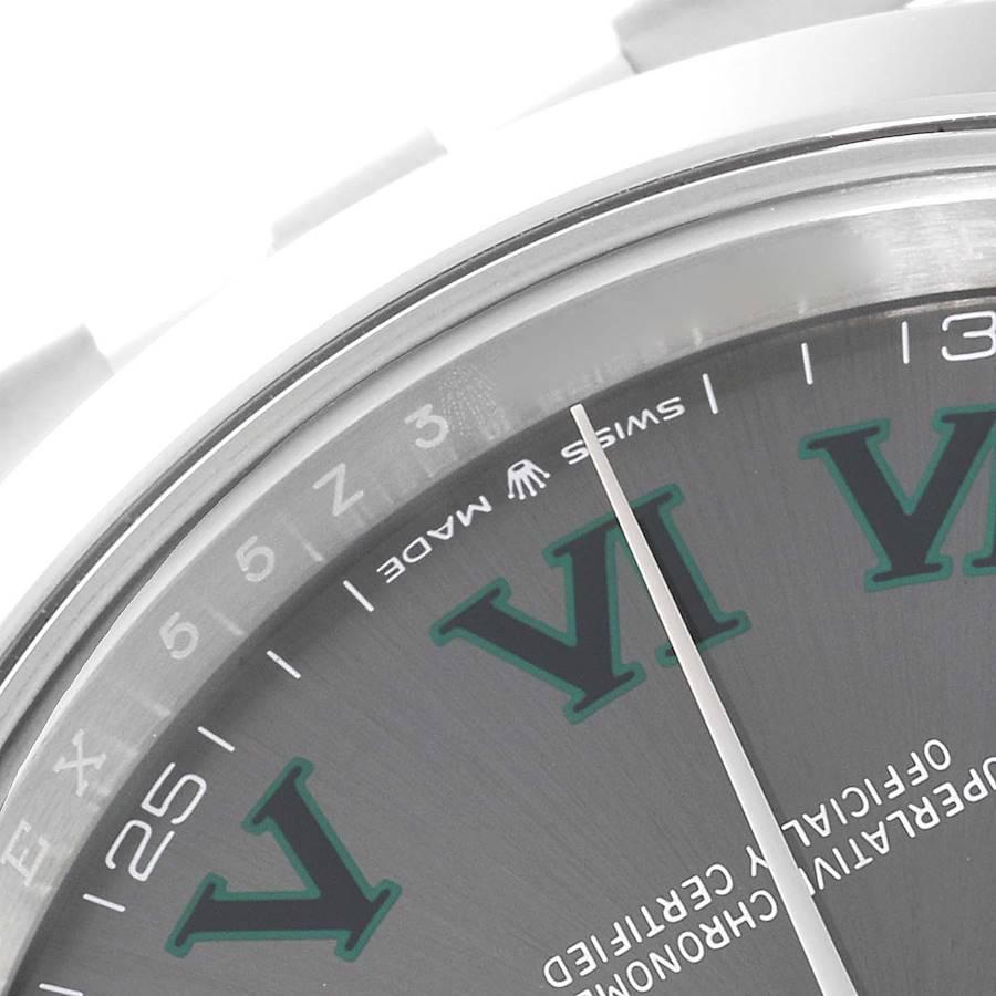 Rolex Datejust 41 Grey Green Wimbledon Dial Steel Mens Watch 126300 Unworn In Excellent Condition In Atlanta, GA