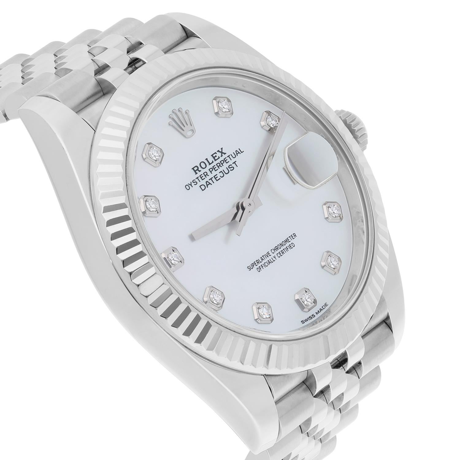 datejust 41 mother of pearl