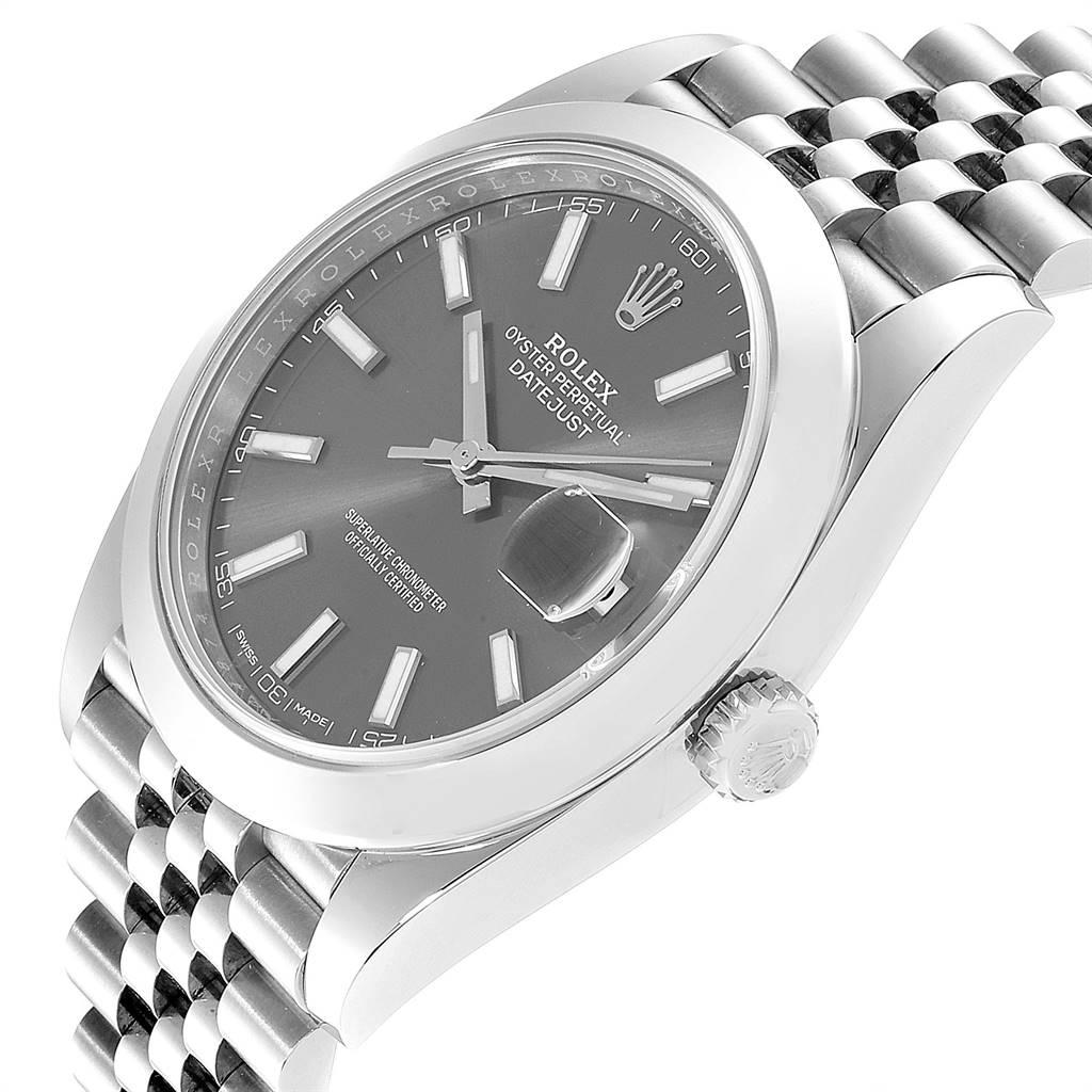 Rolex Datejust 41 Jubilee Bracelet Steel Men's Watch 126300 Box Card For Sale 2