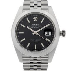 Rolex Datejust 41 Jubilee Stainless Steel Black Dial Automatic Mens Watch 126300