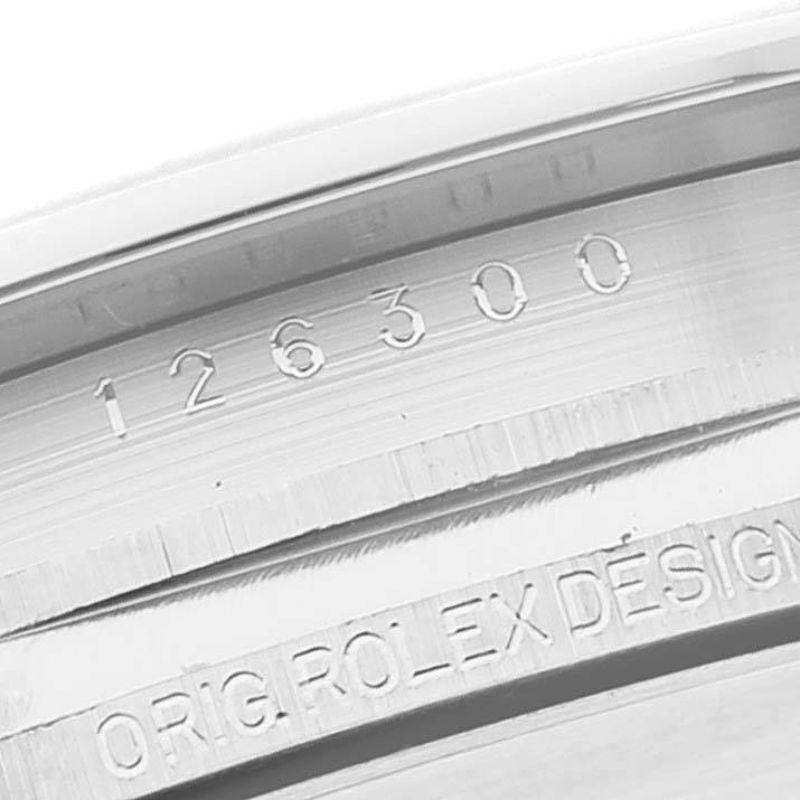 Men's Rolex Datejust 41 Mint Green Dial Steel Mens Watch 126300 Box Card