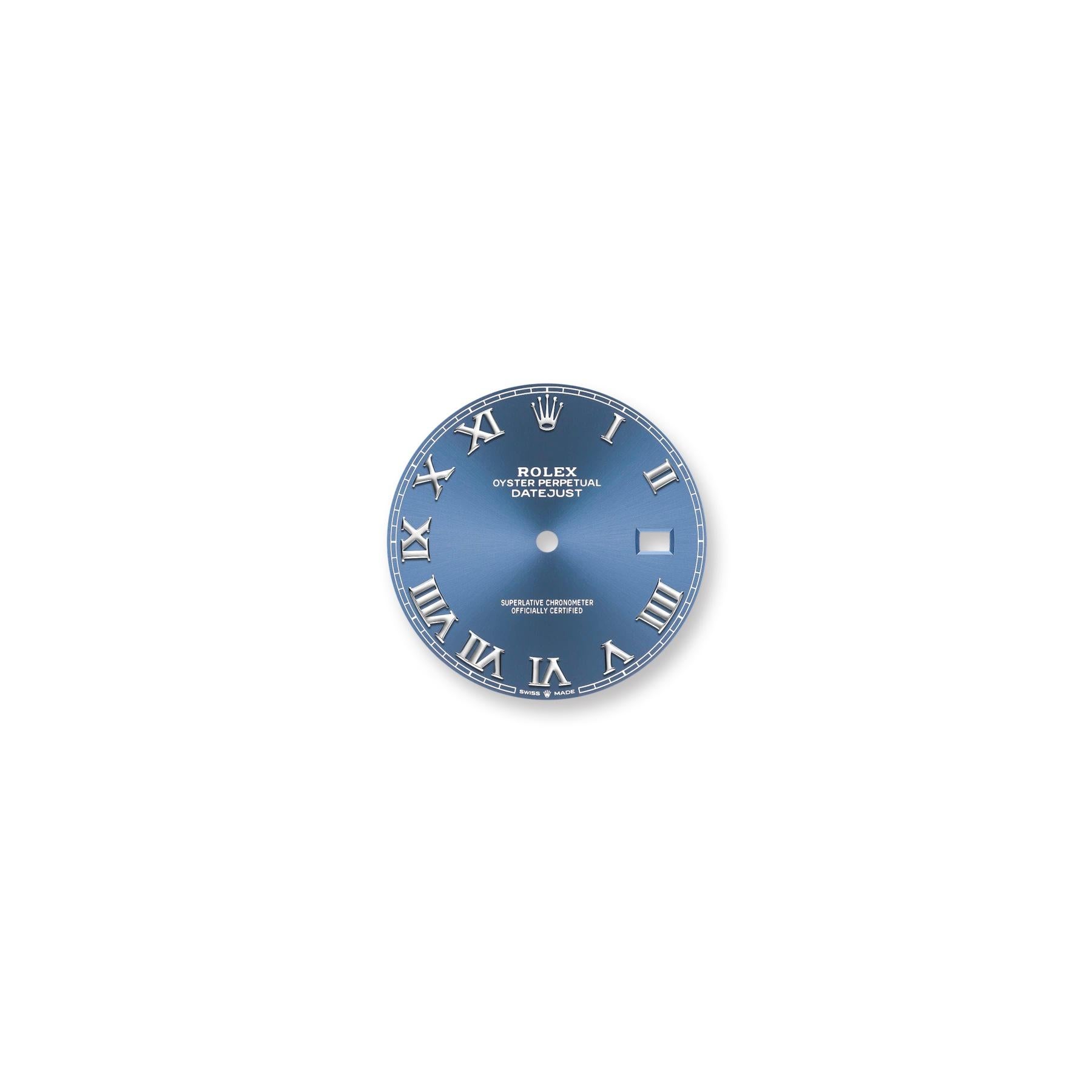 Rolex Datejust, 41 mm, Blue Roman, Smooth, 126300, Unworn Watch, Complete For Sale 1