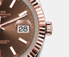 Rolex Datejust, Chocolate, Oyster, Fluted, 126331, Unworn Watch, Complete