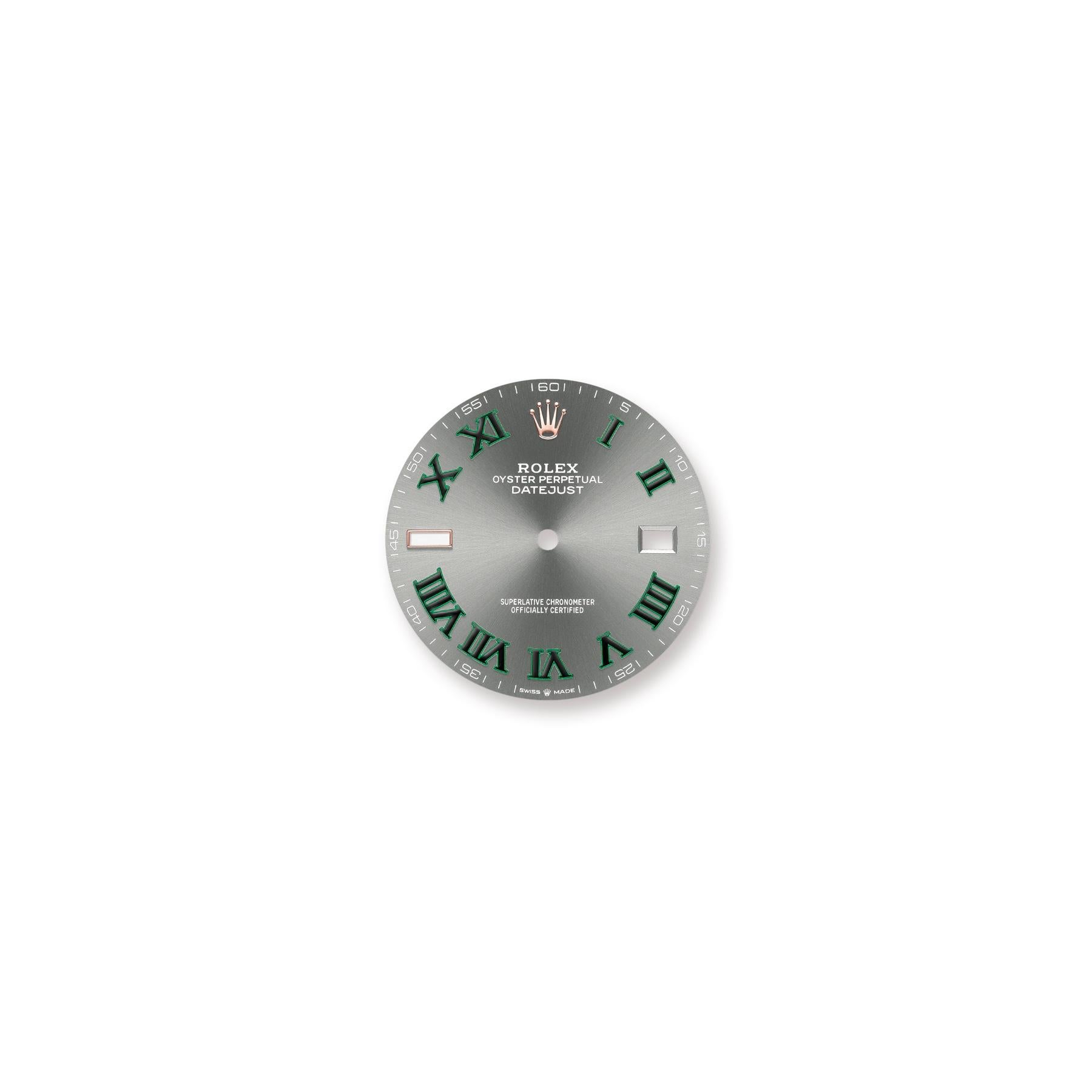 rolex datejust 41 fluted / slate / jubilee