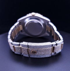 Rolex Datejust 41 mm Diamond Iced Out  25 Carats  Arabic two tone Watch