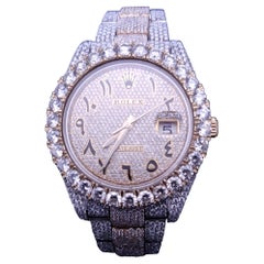 Rolex Datejust 41 mm Diamond Iced Out  25 Carati  Orologio arabo bicolore