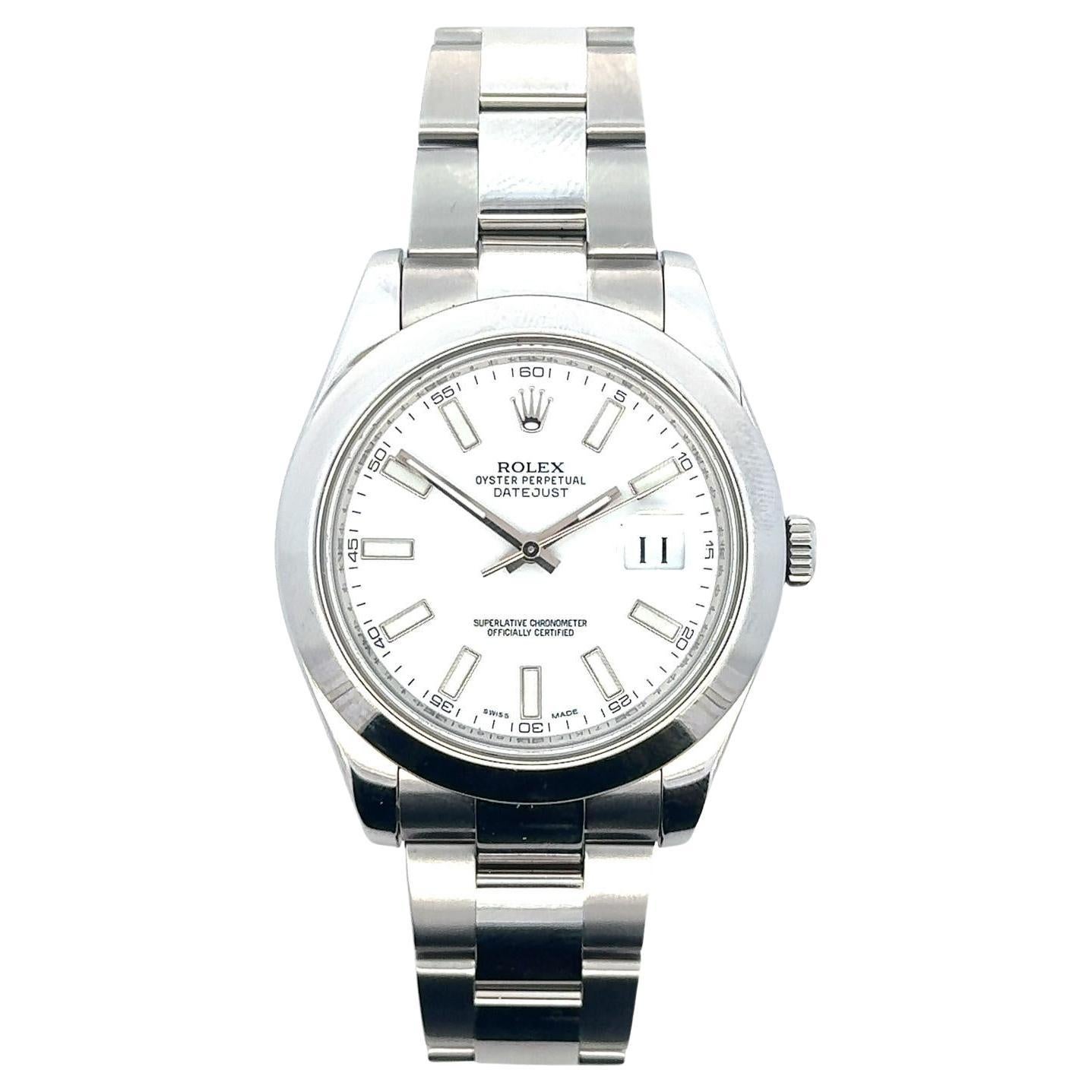 Rolex Datejust 41 mm Edelstahl  Uhr 116300 im Angebot