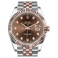 Rolex Datejust Steel and Everose Gold Mens Watch
