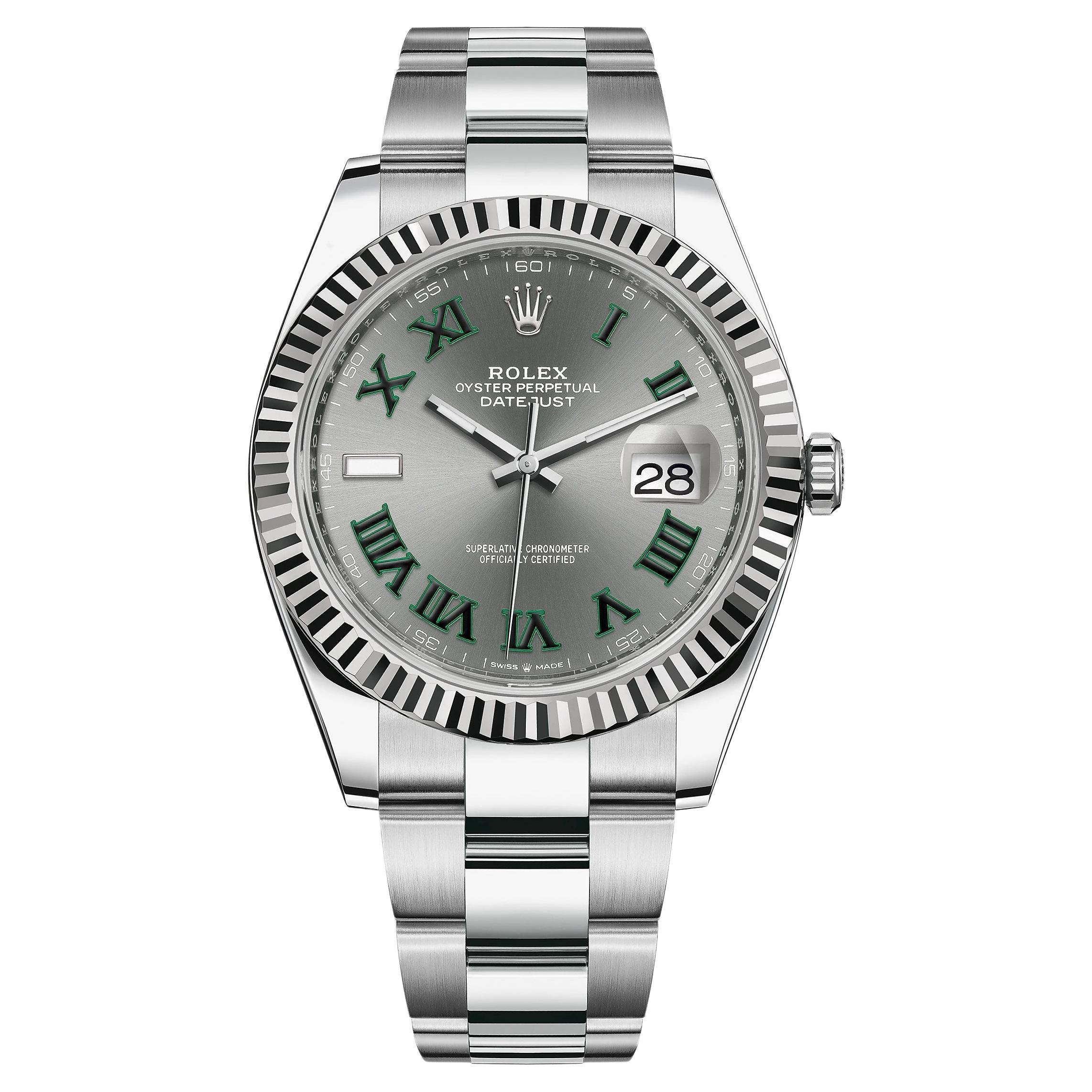 Rolex Datejust, Wimbledon, Oyster, Fluted, 126334, Unworn Watch, Complete 2022 For Sale