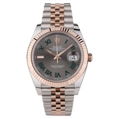 Rolex Datejust 41 Oyster Steel Rose Gold Men's Watch 126331-0016