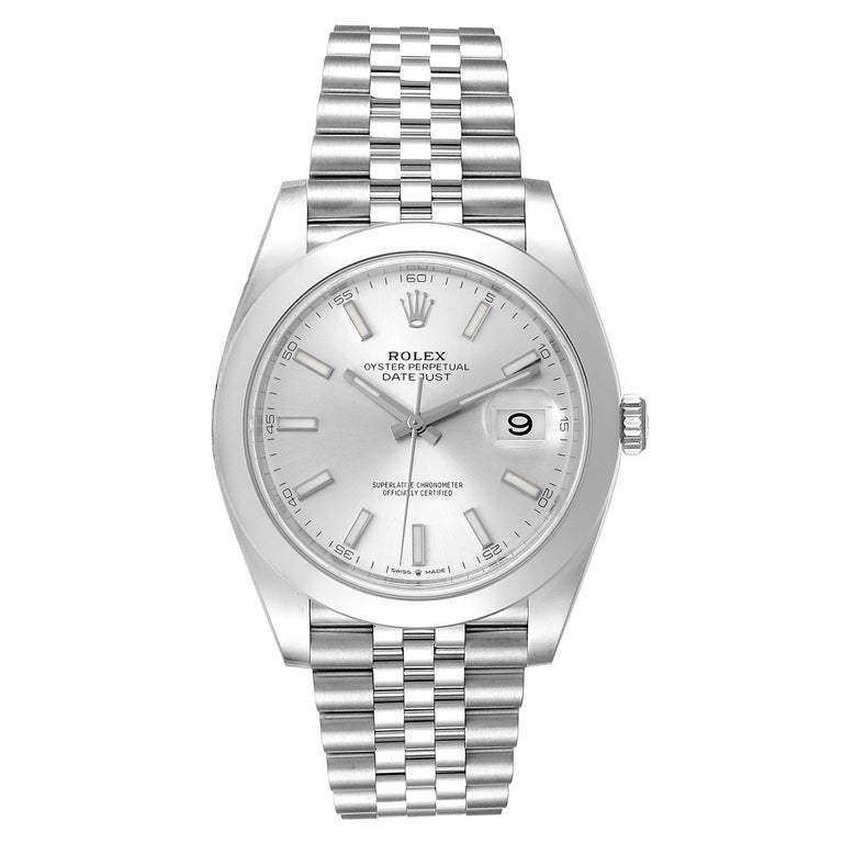 datejust 41 silver dial