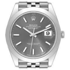 Rolex Datejust 41 Slate Dial Steel Mens Watch 126300