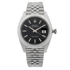 Rolex Datejust 41 Stainless Steel Black Dial Automatic Men's Watch 126300 bkij