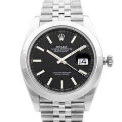Rolex Datejust 41 Stainless Steel Black Index Dial Automatic Men's Watch 126300