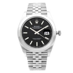Rolex Datejust 41 Stainless Steel Black Index Dial Automatic Men's Watch 126300