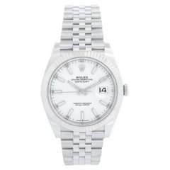 Rolex Datejust 41 Stainless Steel Men's White Dial Watch 126334