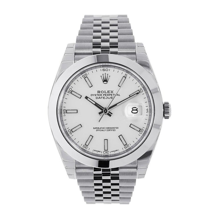 rolex datejust jubilee white dial