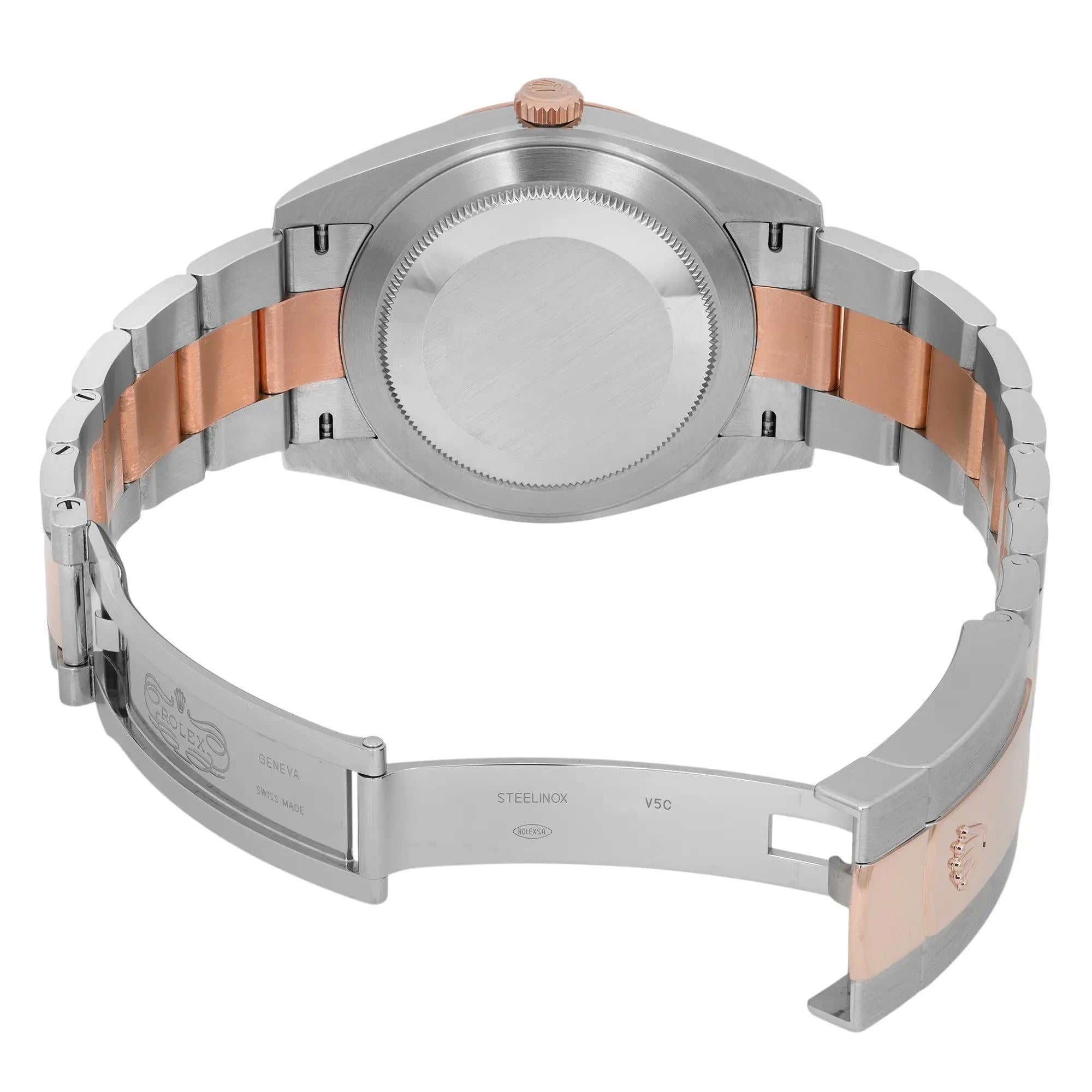Rolex Datejust 41 Steel 18K Rose Gold Sundust Dial Automatic Mens Watch 126301 en venta 2