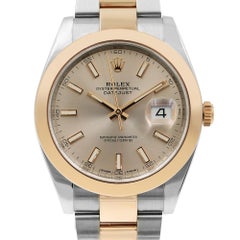 Rolex Datejust 41 Steel 18 K Rose Gold Sundust Dial Automatic Watch 126301 Suij