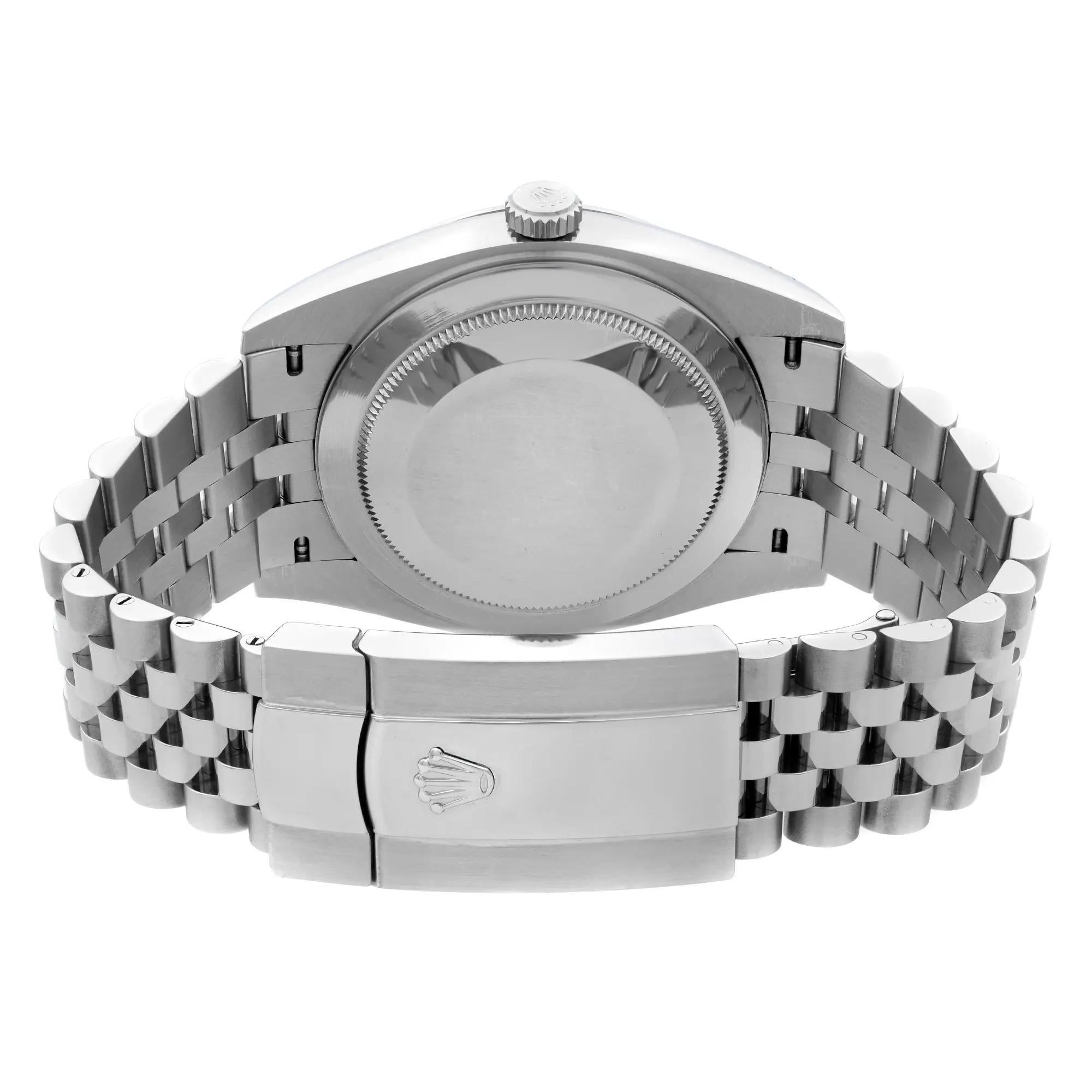 Rolex Datejust 41 Steel 18K White Gold White Dial Automatic Mens Watch 126334 For Sale 1