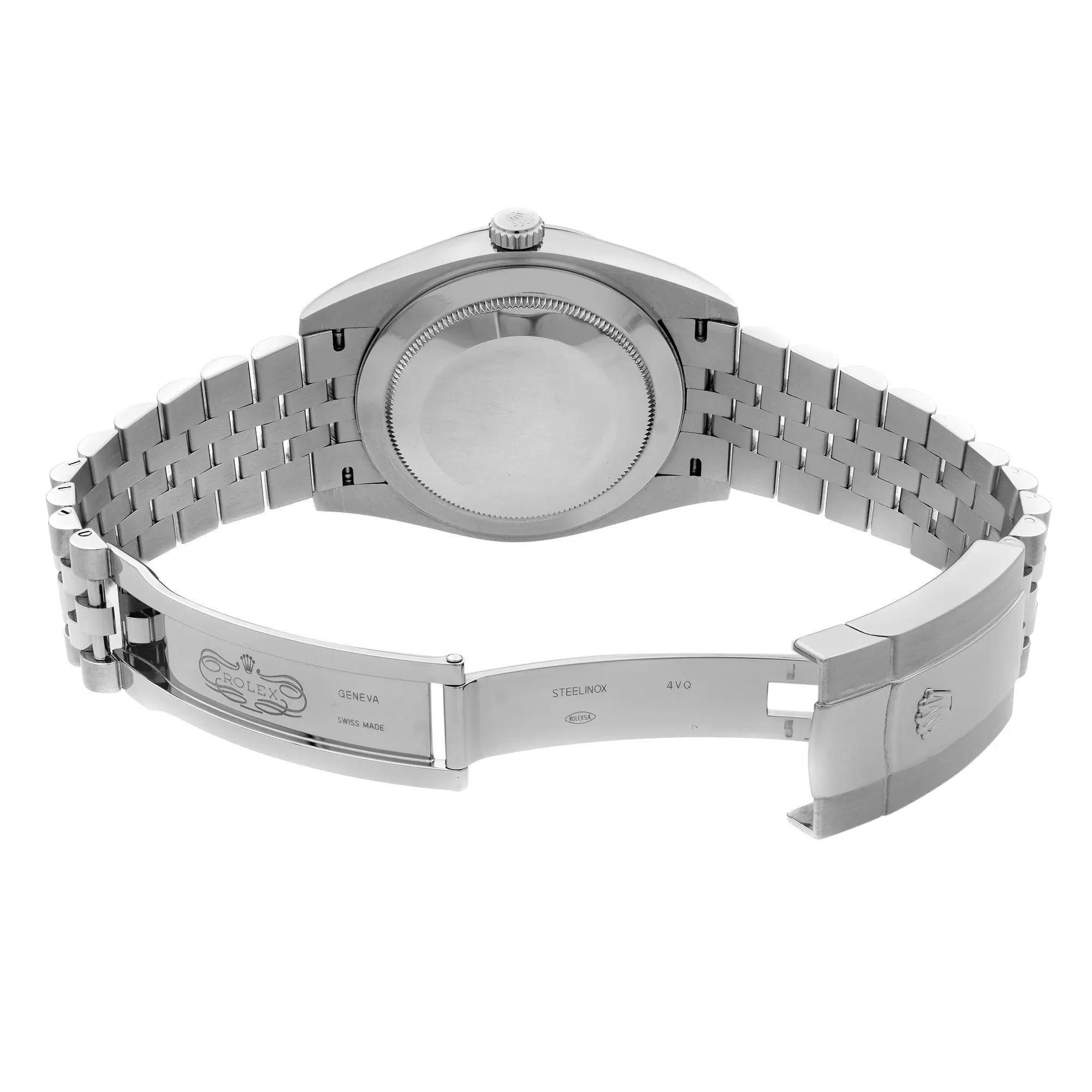 Rolex Datejust 41 Steel 18K White Gold White Dial Automatic Mens Watch 126334 For Sale 2