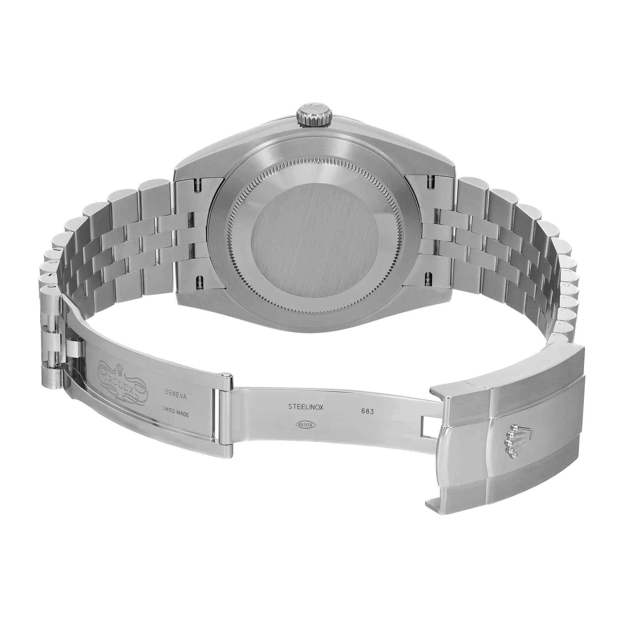 Men's NEW Rolex Datejust 41 Steel 18K White Gold White Dial Men Automatic Watch 126334 For Sale