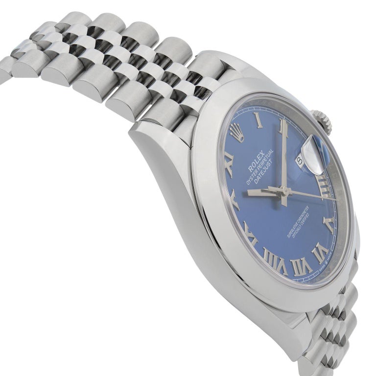 Rolex Datejust 41 Steel Blue Roman Dial Jubilee Automatic ...