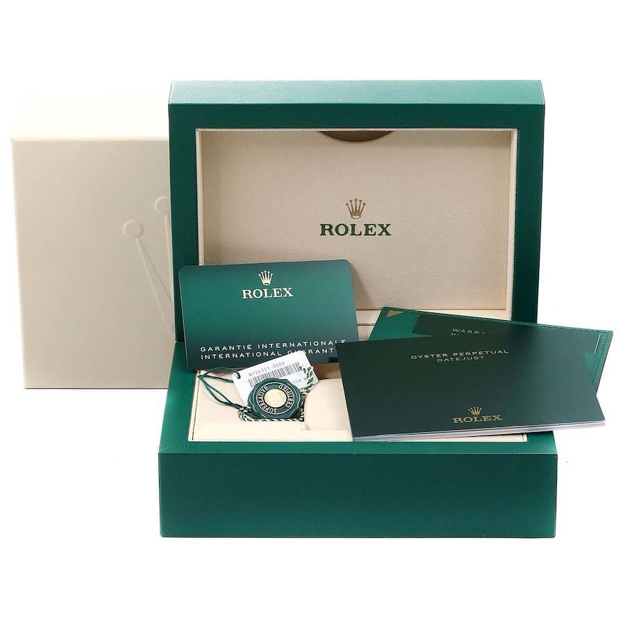 Rolex Datejust 41 Steel Everose Gold Chocolate Dial Watch 126331 Box Card For Sale 6