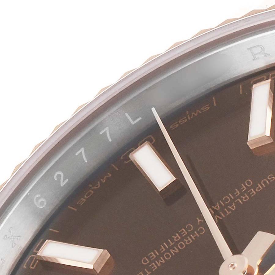 Rolex Datejust 41 Steel Everose Gold Chocolate Dial Watch 126331 Box Card For Sale 2