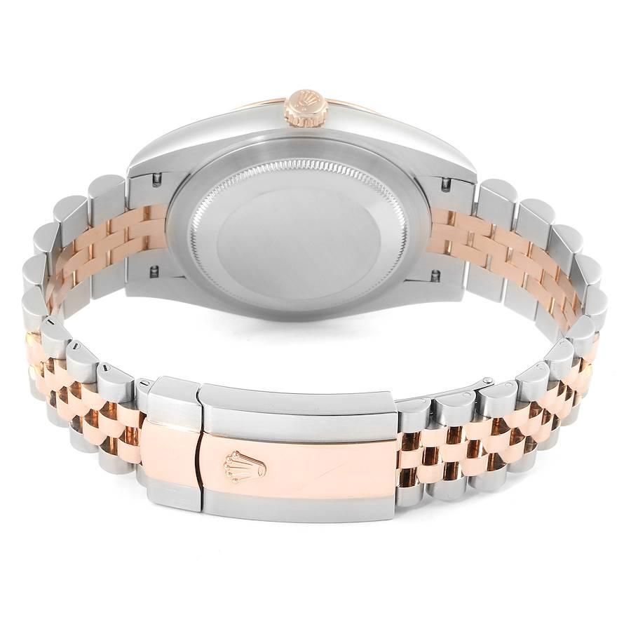 Rolex Datejust 41 Steel Everose Gold Chocolate Dial Watch 126331 Box Card For Sale 5