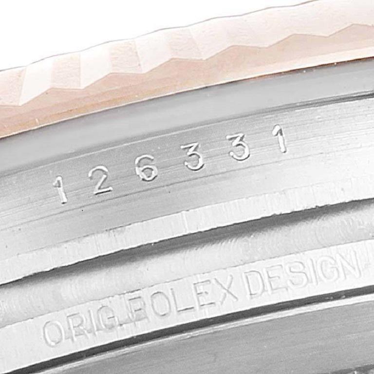 Rolex Datejust 41 Steel Everose Gold Diamond Dial Men's Watch 126331 4
