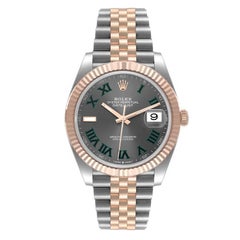 Rolex Datejust 41 Acero Oro Everose Esfera Wimbledon Reloj Caballero 126331 Caja Tarjeta