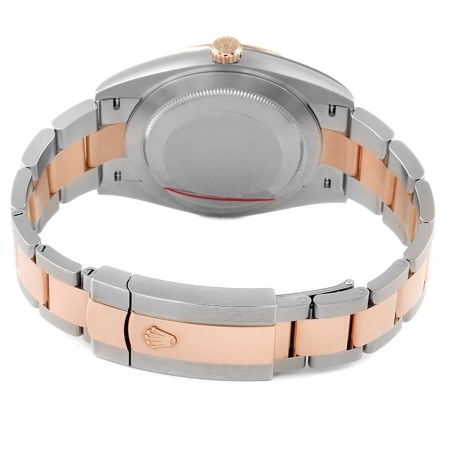Rolex Datejust 41 Steel Everose Gold Wimbledon Dial Watch 126331 Unworn For Sale 2