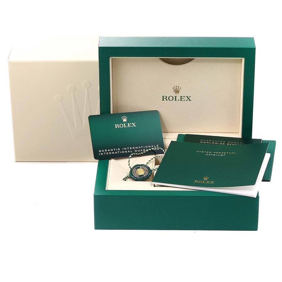 Rolex Datejust 41 Steel Everose Gold Wimbledon Dial Watch 126331 Unworn For Sale 4