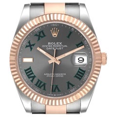 Rolex Datejust 41 Steel Everose Gold Wimbledon Dial Watch 126331 Unworn