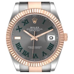 Rolex Datejust 41 Steel Everose Gold Wimbledon Dial Watch 126331 Unworn