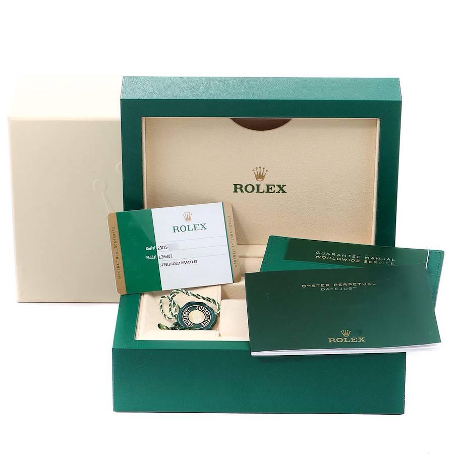 Rolex Datejust 41 Steel Rose Gold Diamond Dial Men's Watch 126301 Box Card 9