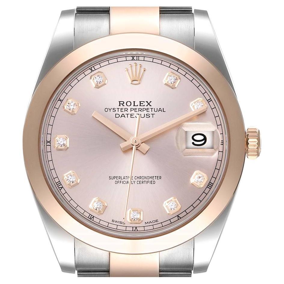 datejust 41 chocolate diamond dial