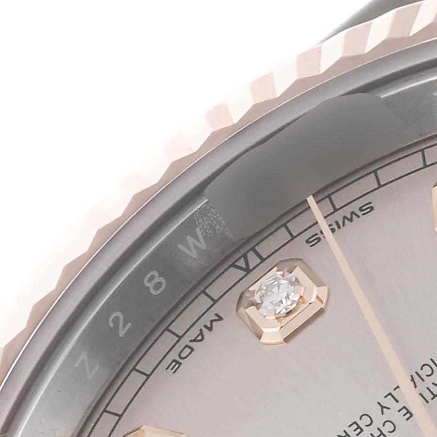 Rolex Datejust 41 Steel Rose Gold Diamond Dial Mens Watch 126331 1