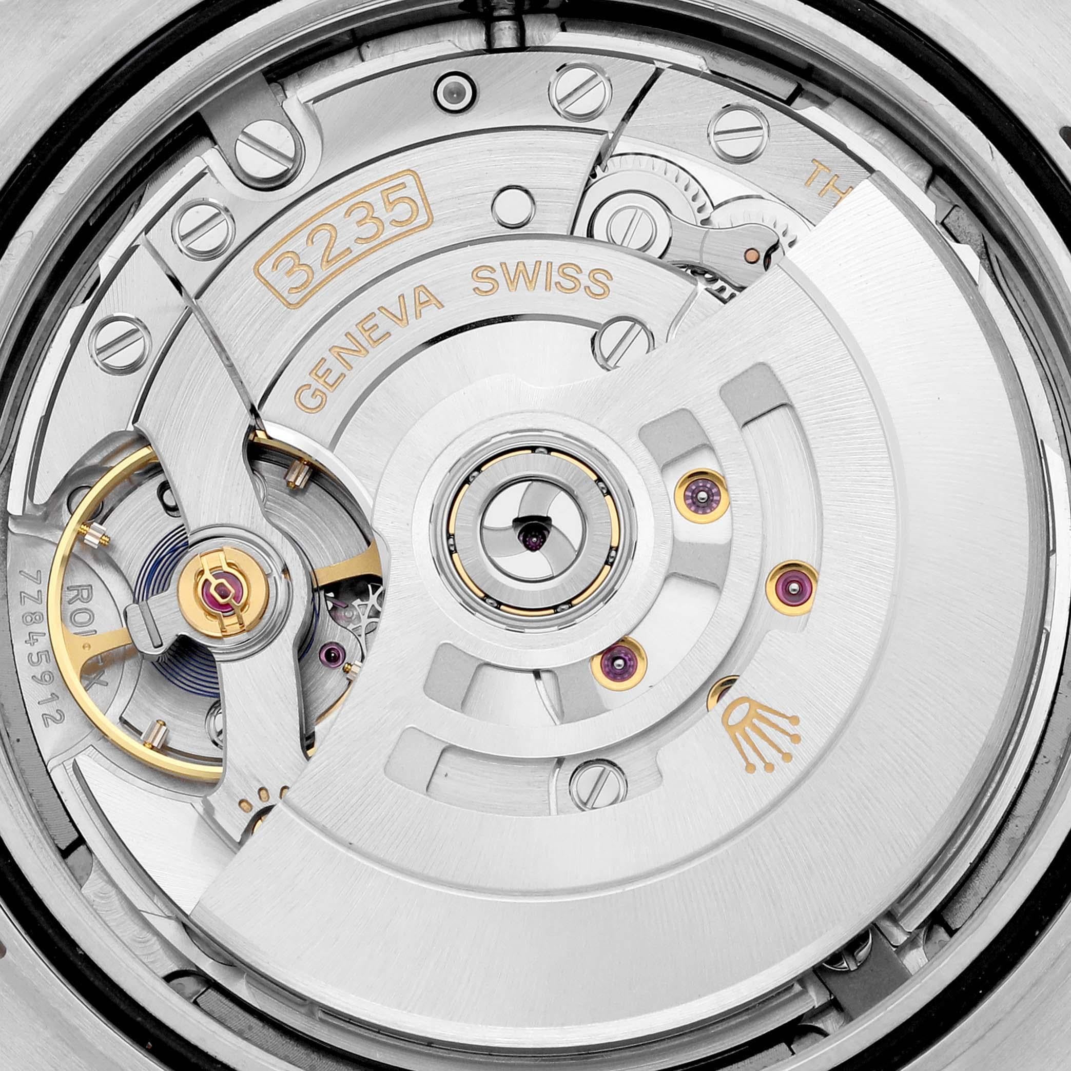 Rolex Datejust 41 Steel Rose Gold Wimbledon Dial Mens Watch 126301 Box Card For Sale 6