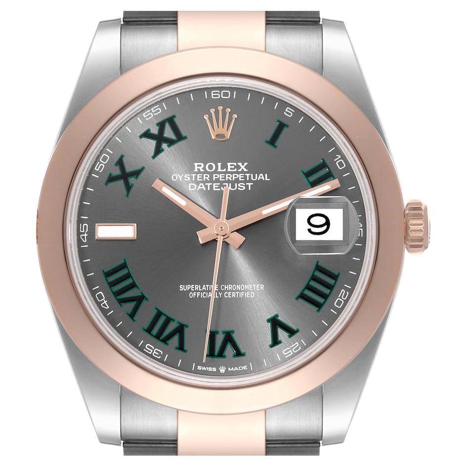 Rolex Montre Datejust 41 en acier et or rose avec cadran pour hommes 126301  Boîte Card En vente sur 1stDibs