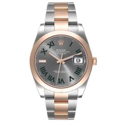 Rolex Datejust 41 Herrenuhr aus Stahl und Roségold mit Zifferblatt 126301 Ungetragen