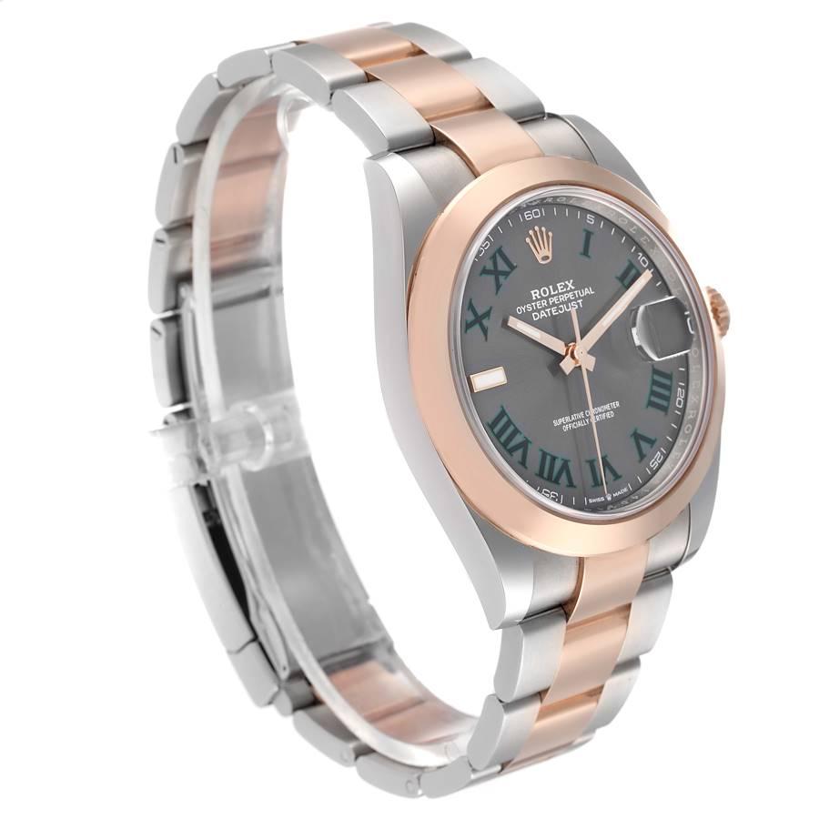 Rolex Datejust 41 Herrenuhr aus Stahl und Roségold mit Zifferblatt 126301 Ungetragen im Zustand „Hervorragend“ im Angebot in Atlanta, GA